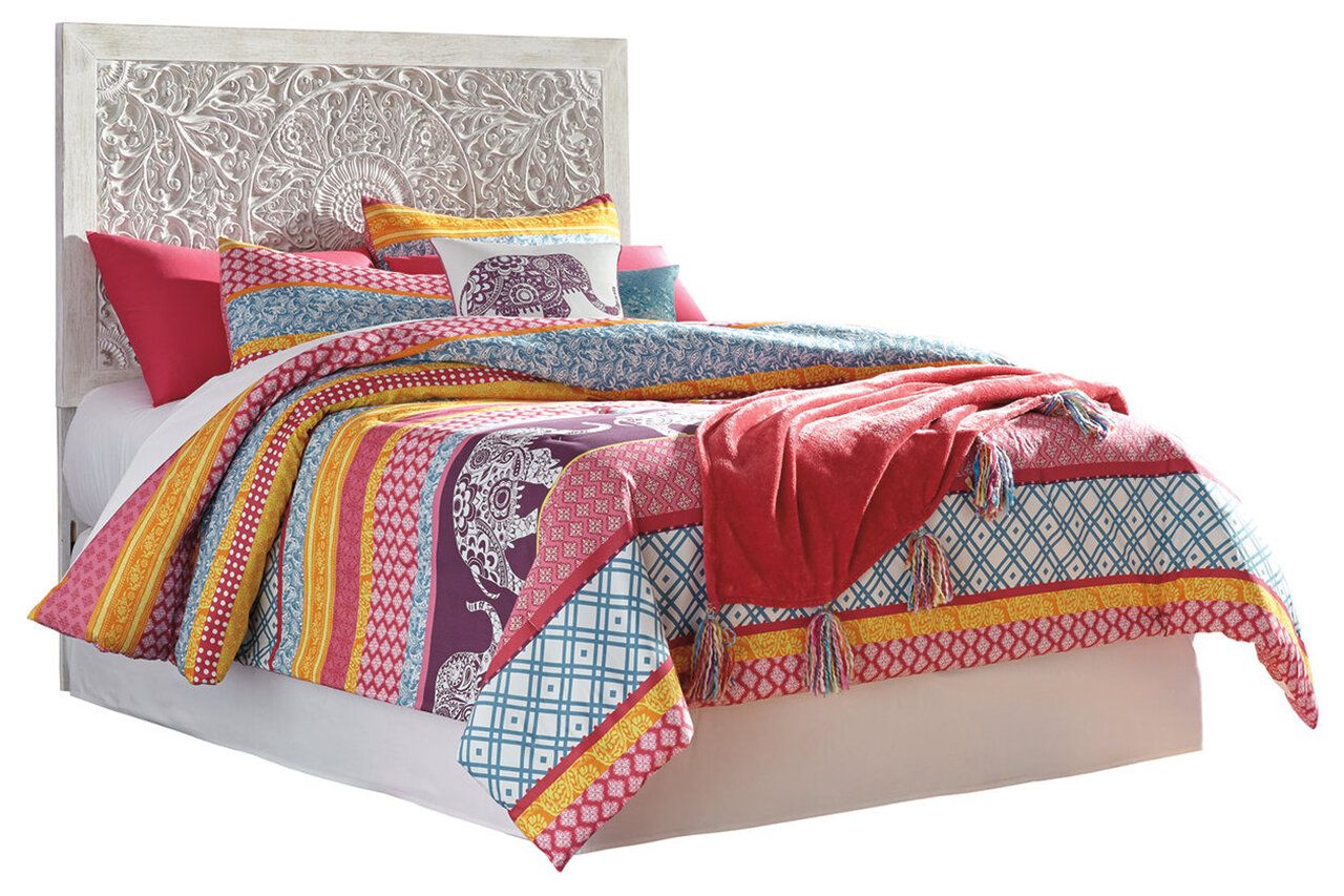 Paxberry Whitewash Twin Panel Bed B181B1