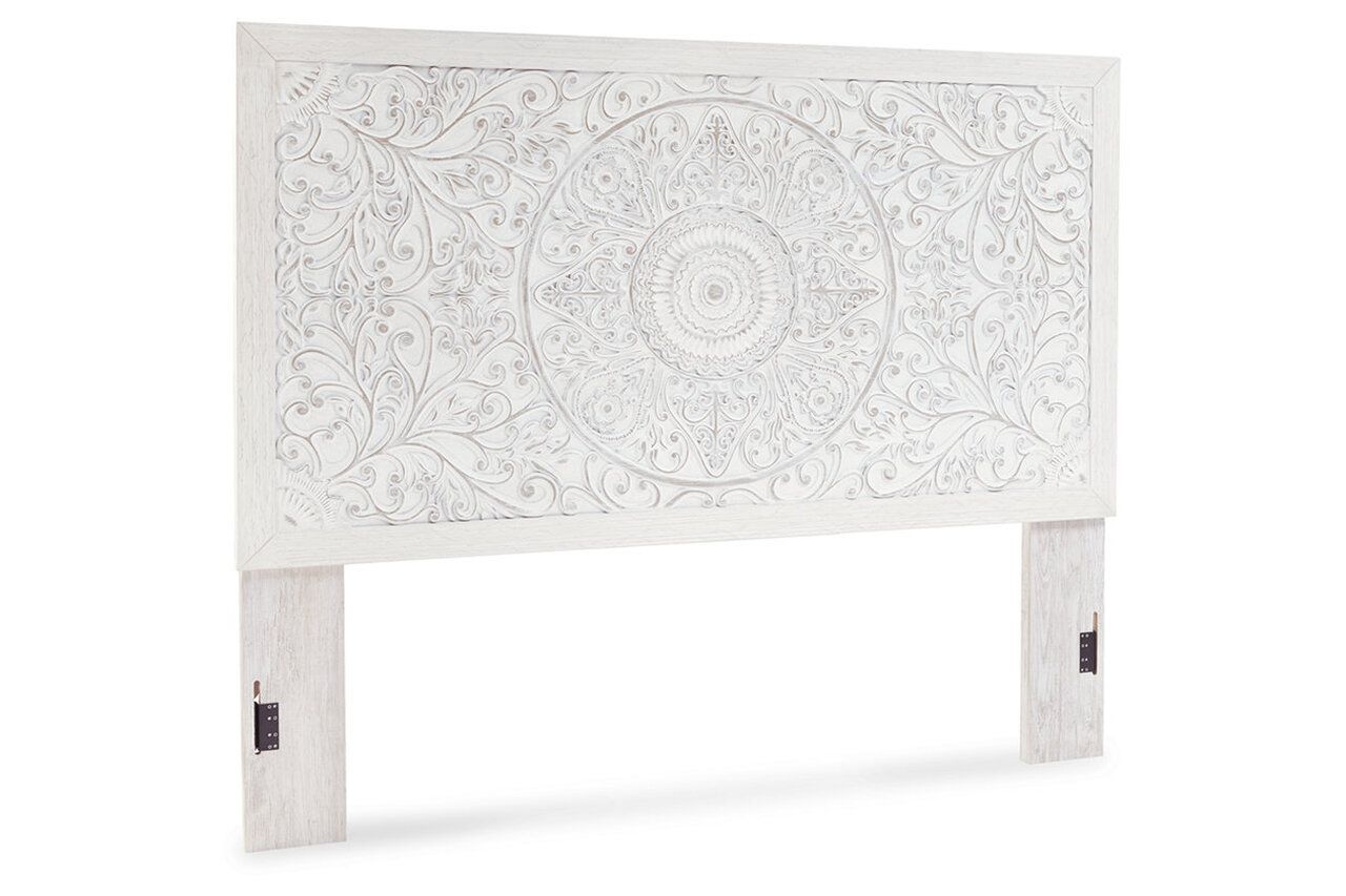 Paxberry Whitewash King Panel Bed B181B10