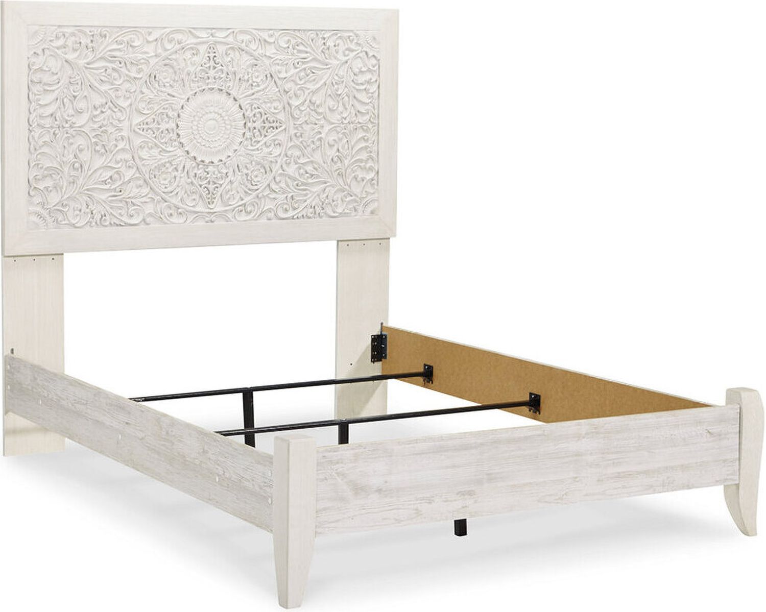 Paxberry Whitewash Full Panel Bed B181B2