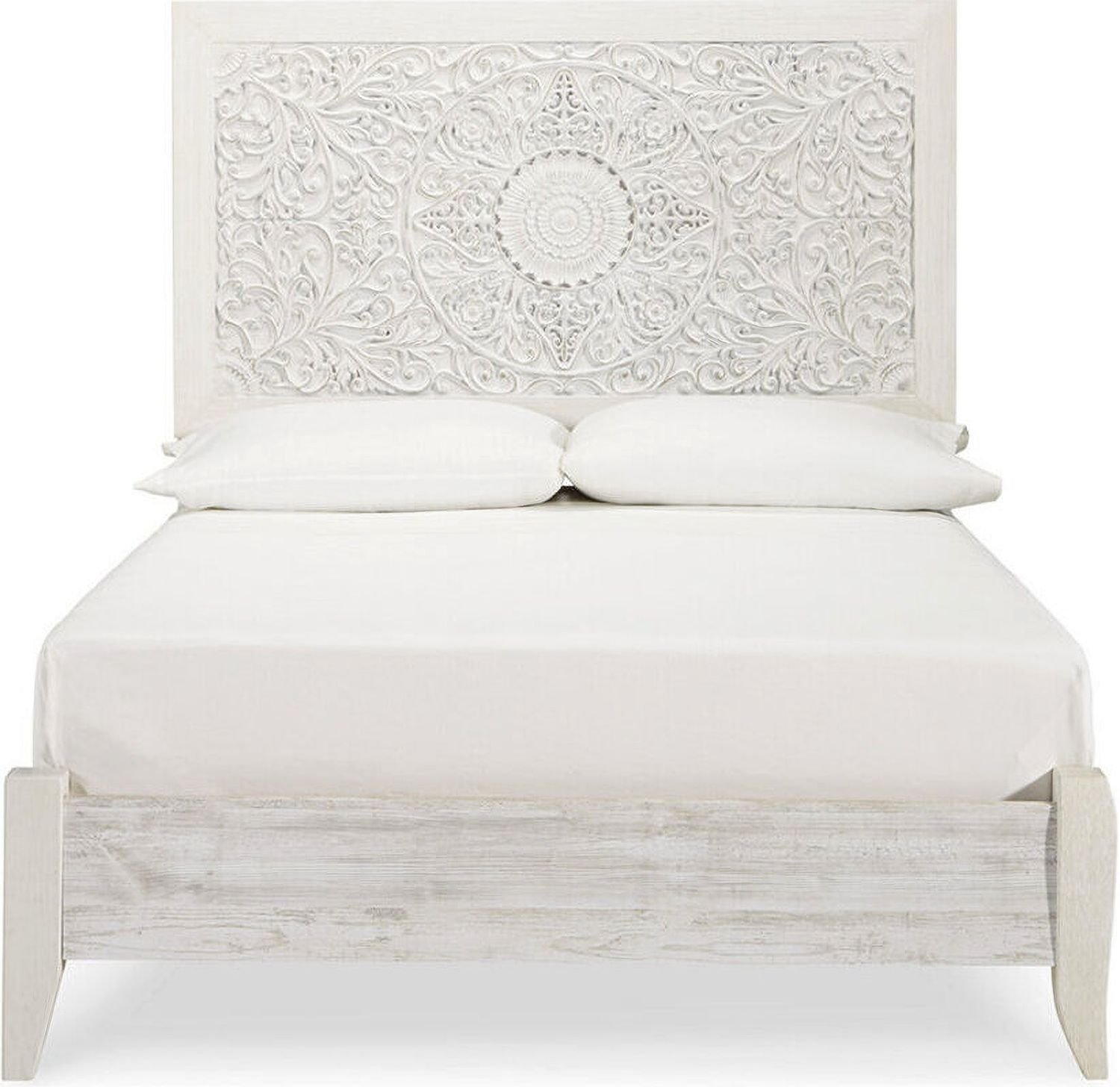 Paxberry Whitewash Full Panel Bed B181B2