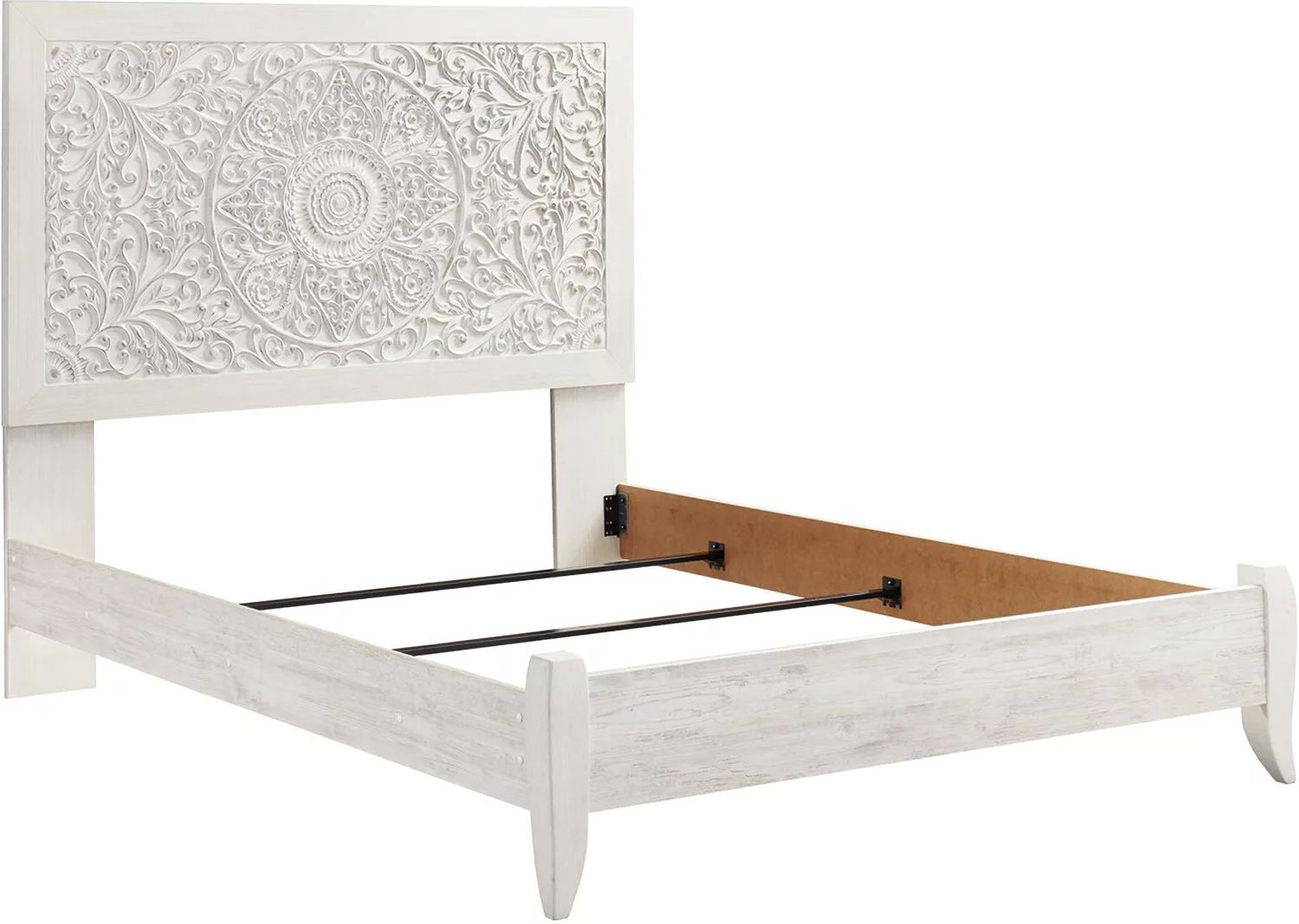 Paxberry Whitewash Queen Panel Bed B181B6