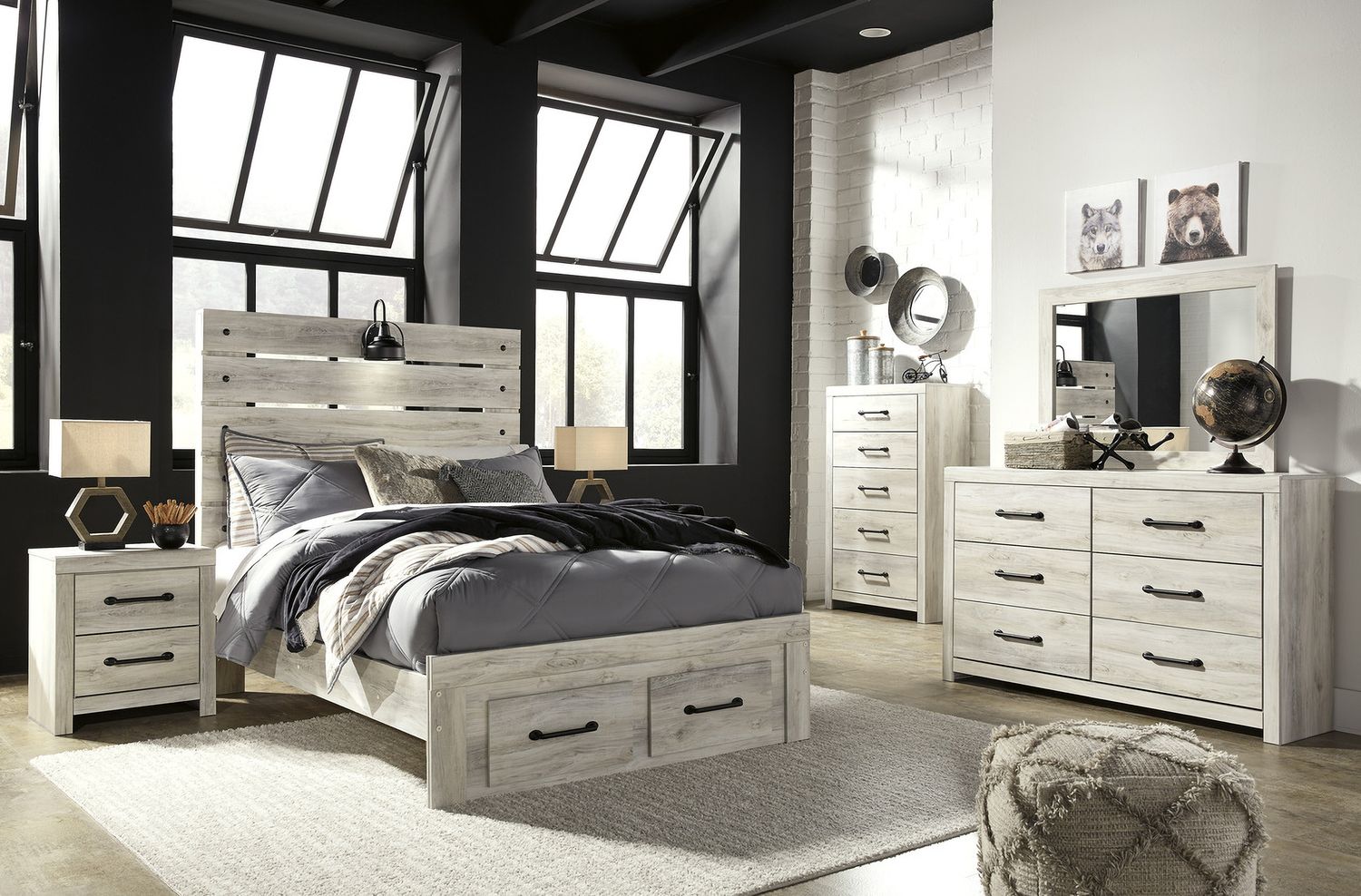 Cambeck White Wash Dresser B19231