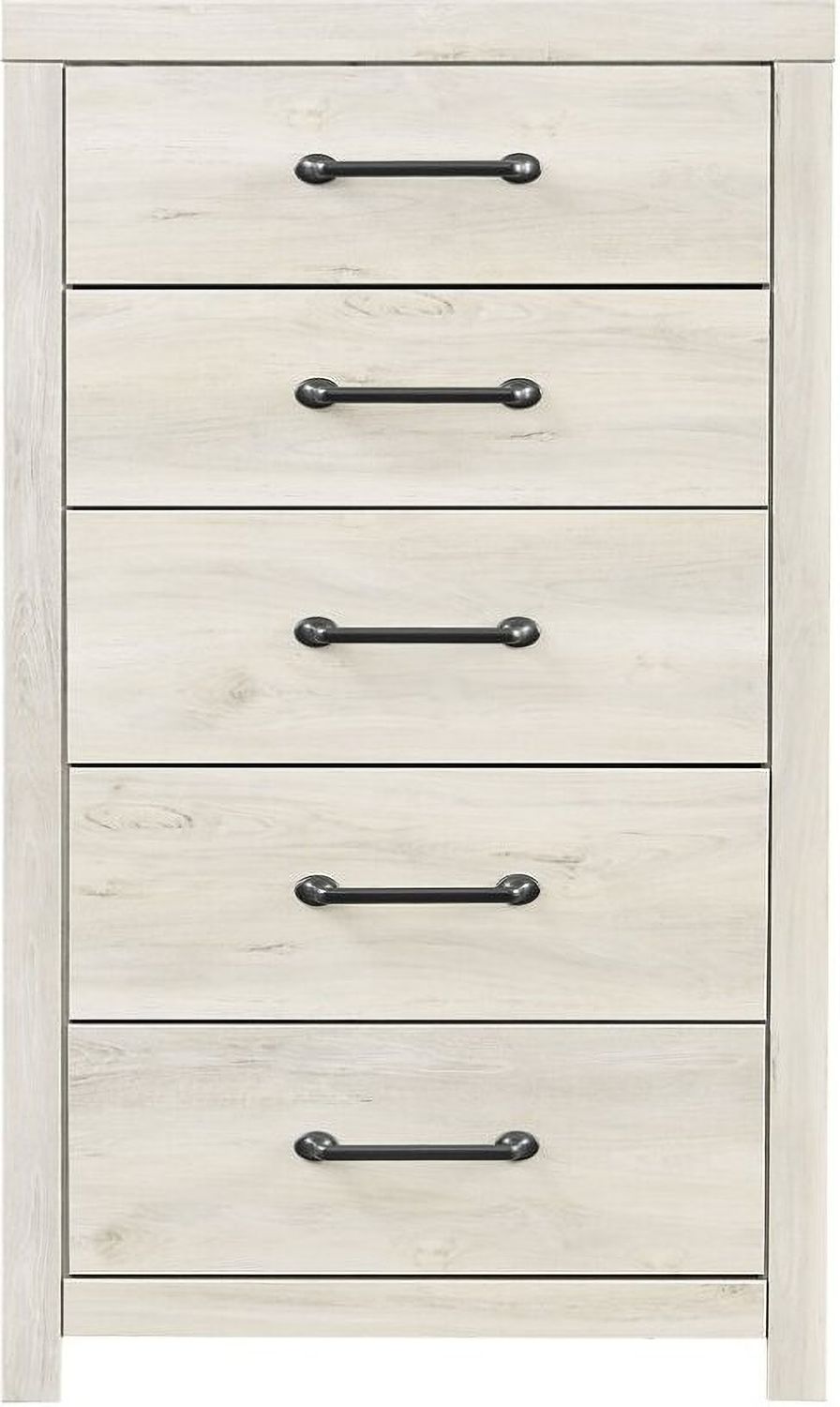 Cambeck White Wash Five Drawer Chest B19246