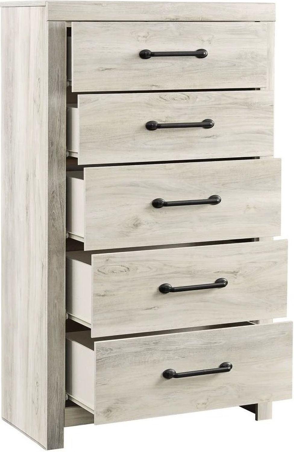 Cambeck White Wash Five Drawer Chest B19246