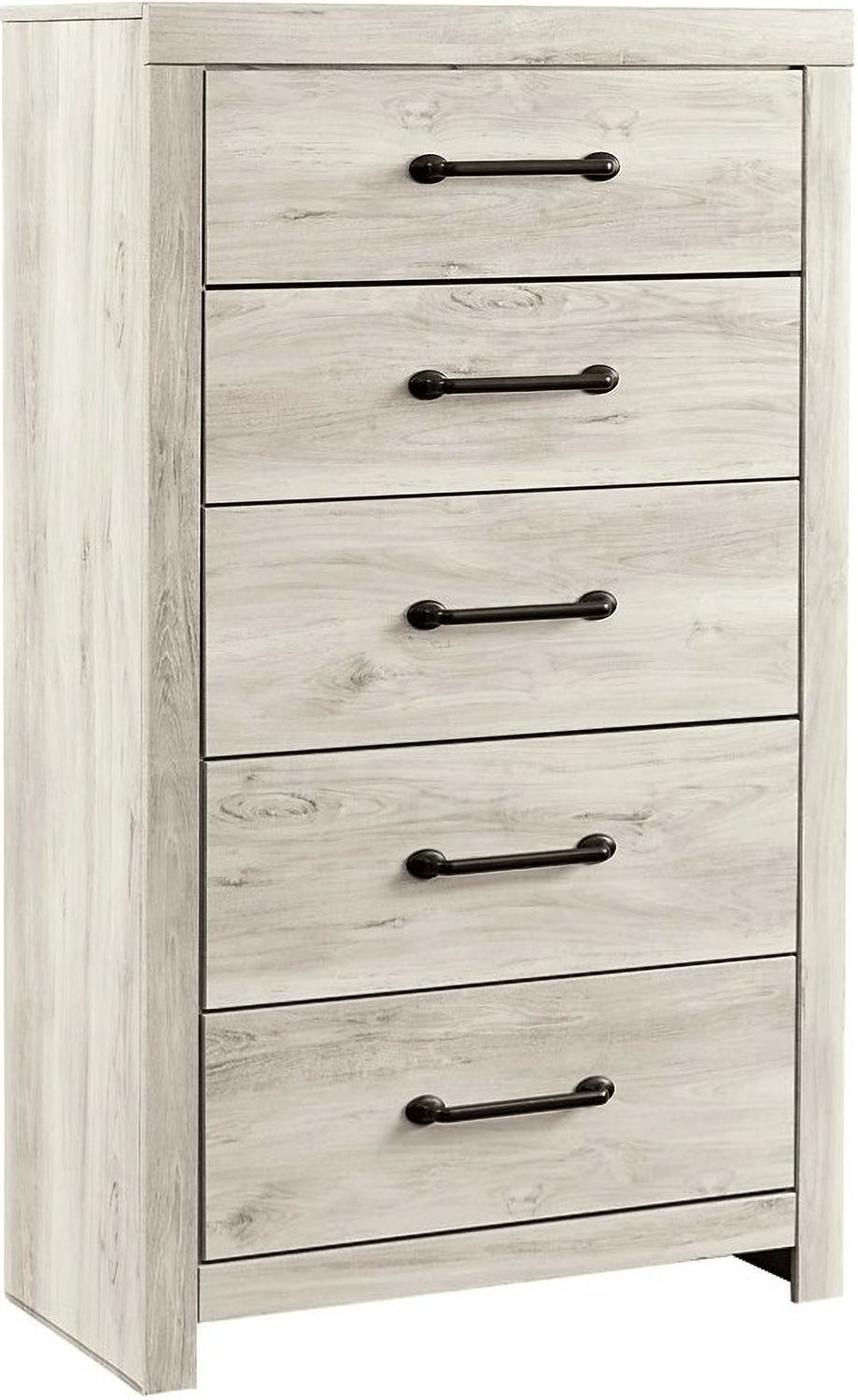 Cambeck White Wash Five Drawer Chest B19246