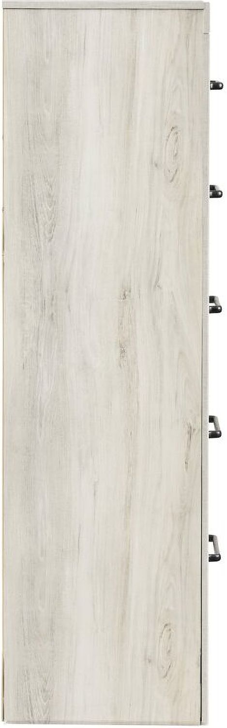 Cambeck White Wash Five Drawer Chest B19246