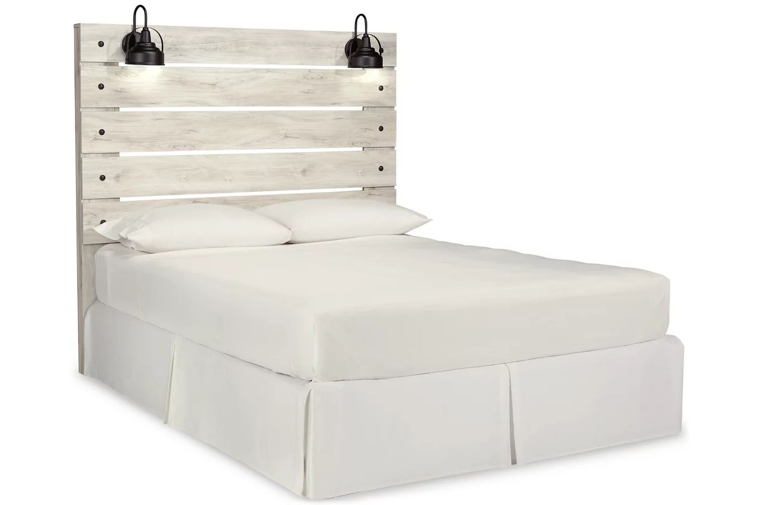 Cambeck White Wash Queen Panel Headboard Only B19257