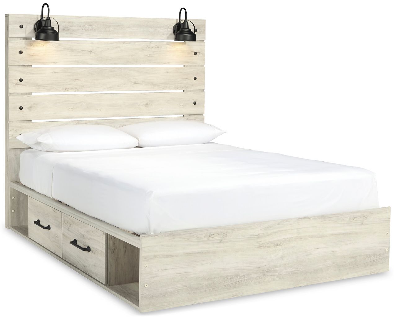 Cambeck White Wash Queen Panel Headboard Only B19257