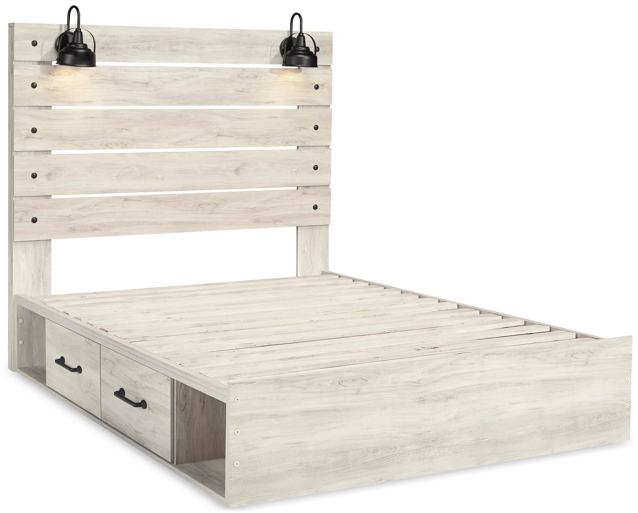 Cambeck White Wash Queen Panel Headboard Only B19257