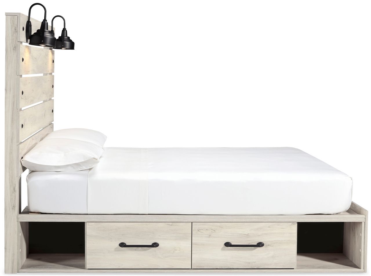 Cambeck White Wash Queen Panel Headboard Only B19257