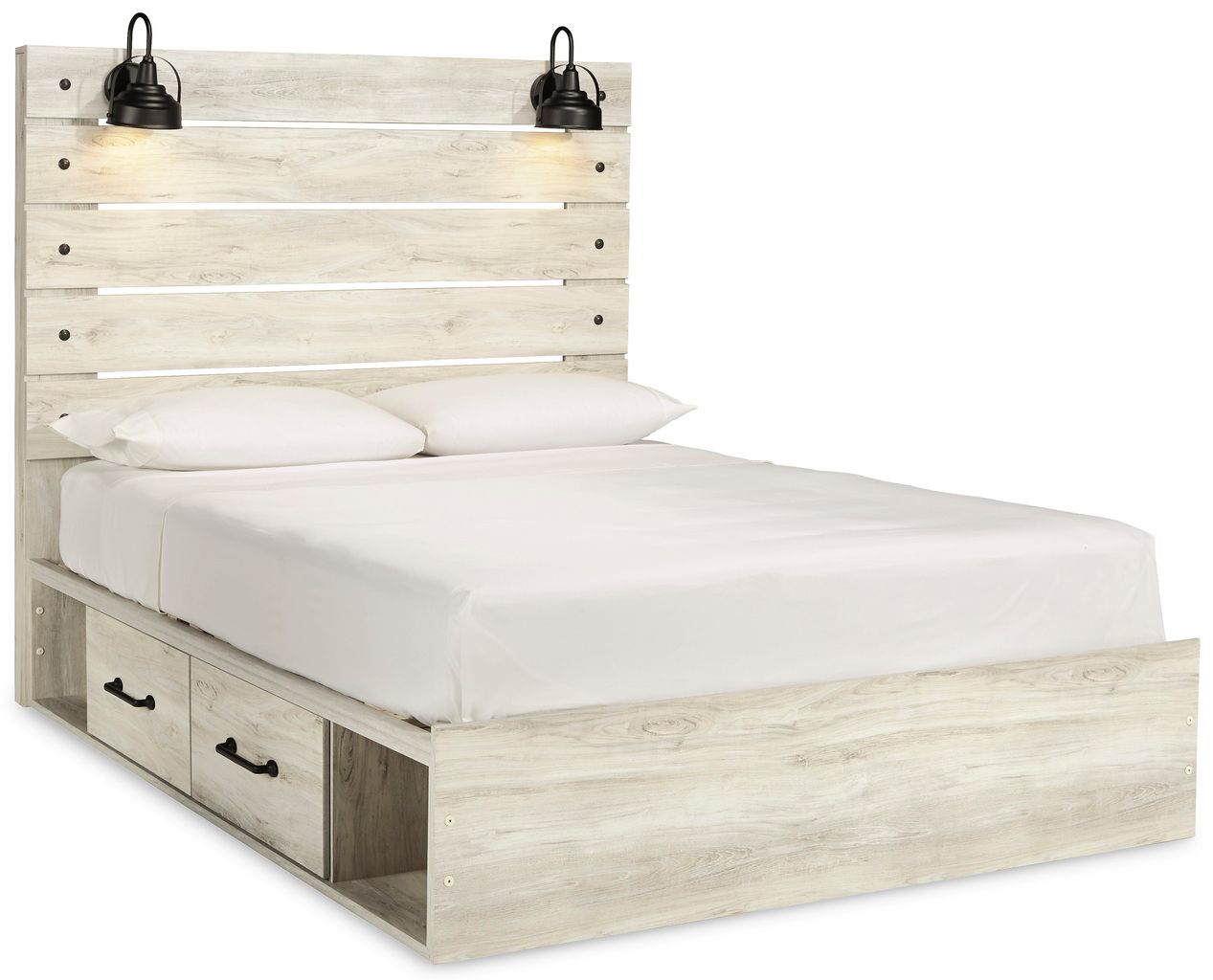 Cambeck White Wash Queen Panel Headboard Only B19257