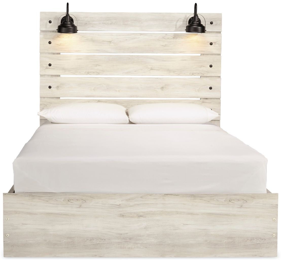 Cambeck White Wash Queen Panel Headboard Only B19257