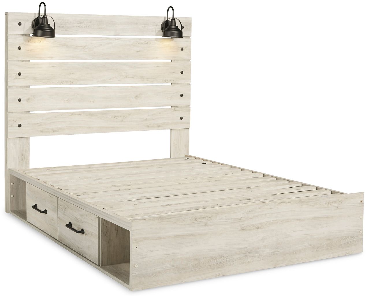 Cambeck White Wash Queen Panel Headboard Only B19257