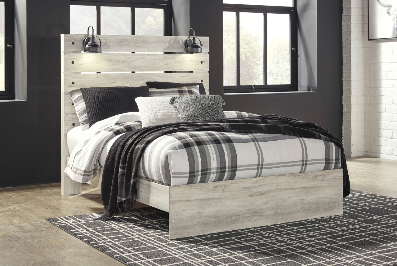 Cambeck White Wash Queen Panel Headboard Only B19257