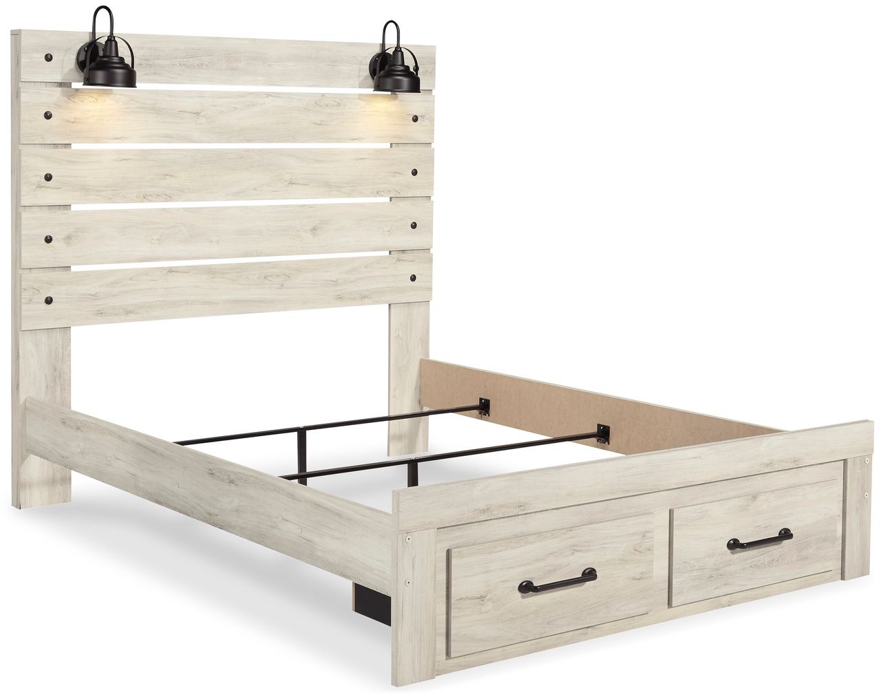 Cambeck White Wash Queen Panel Headboard Only B19257