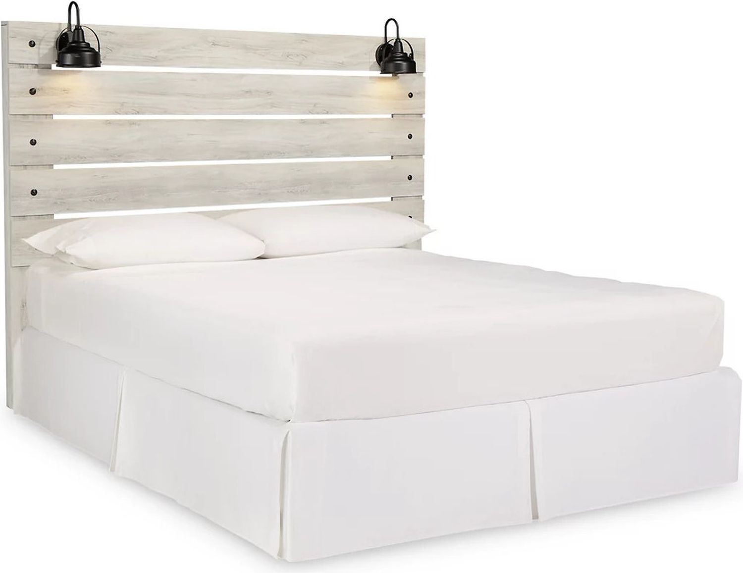 Cambeck White Wash King Panel Headboard Only B19258