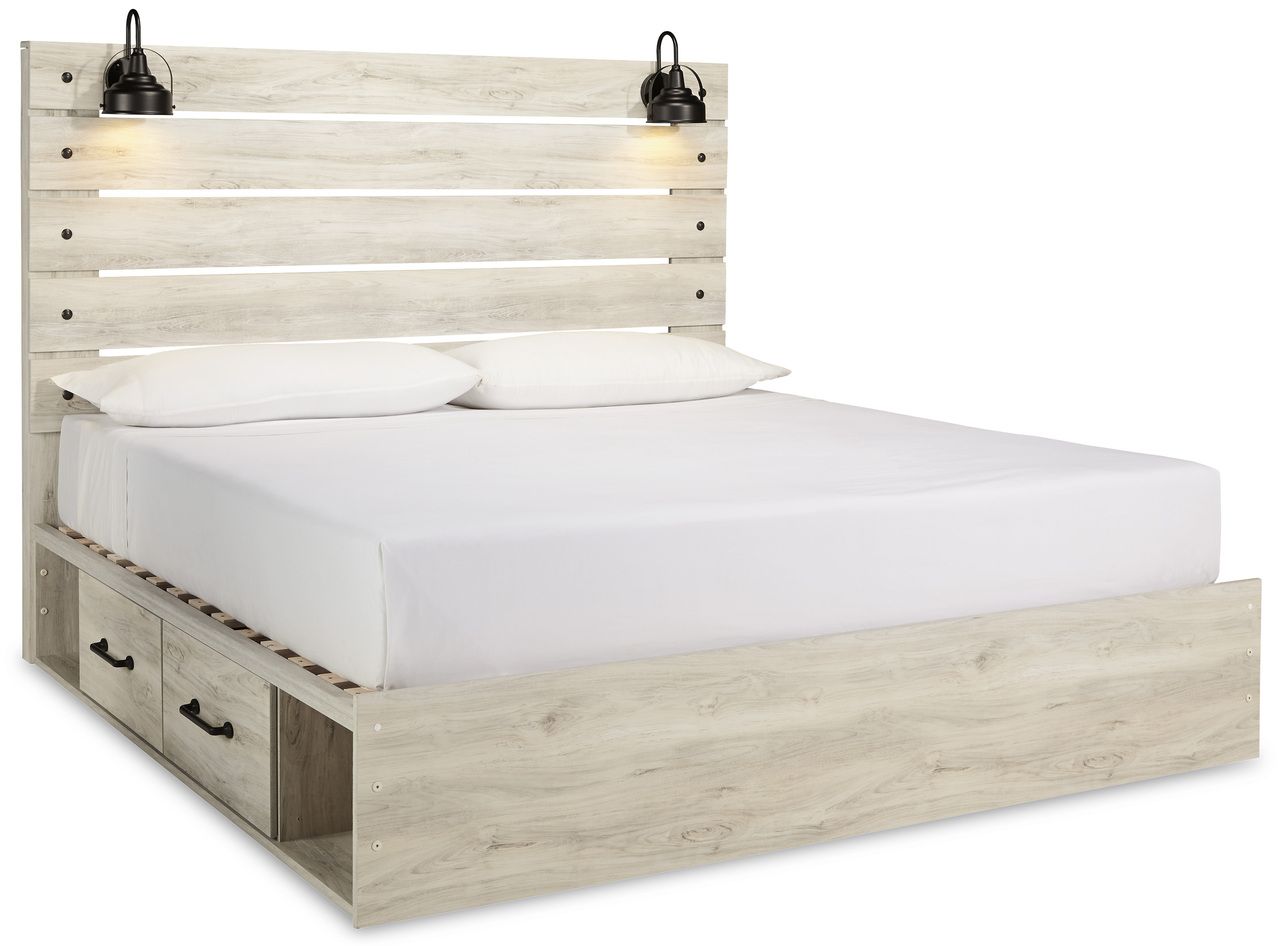 Cambeck White Wash King Panel Headboard Only B19258