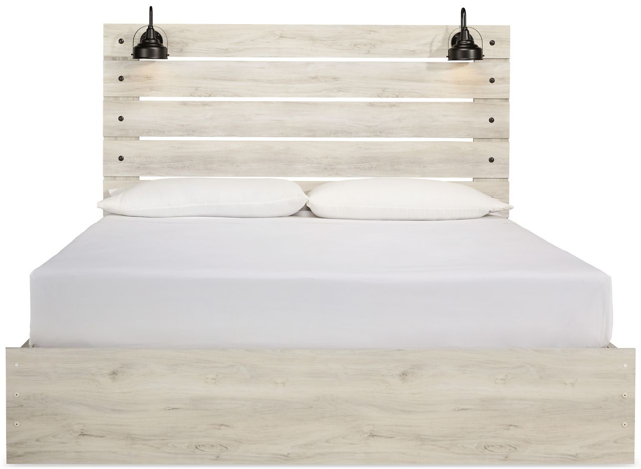 Cambeck White Wash King Panel Headboard Only B19258