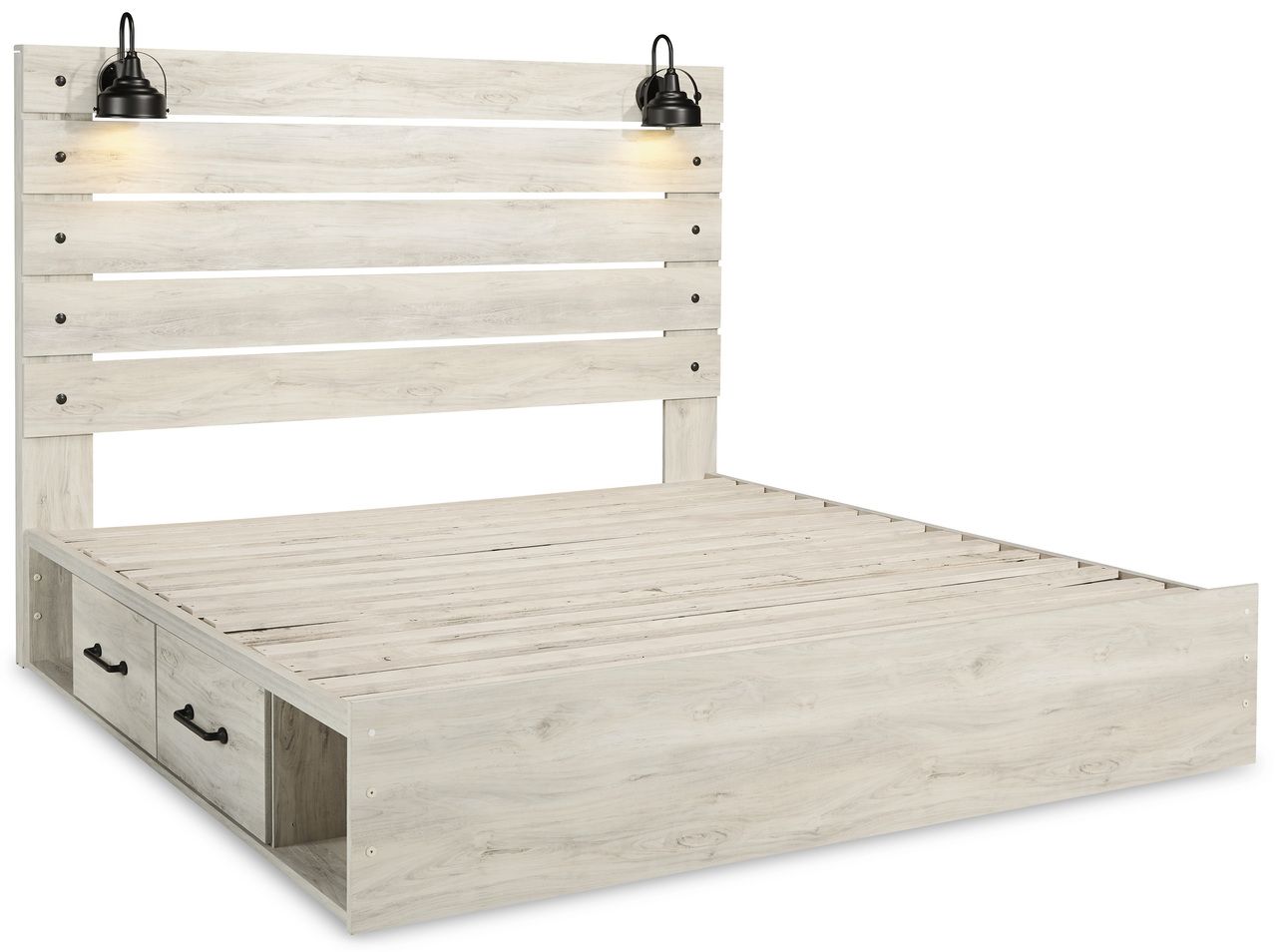 Cambeck White Wash King Panel Headboard Only B19258