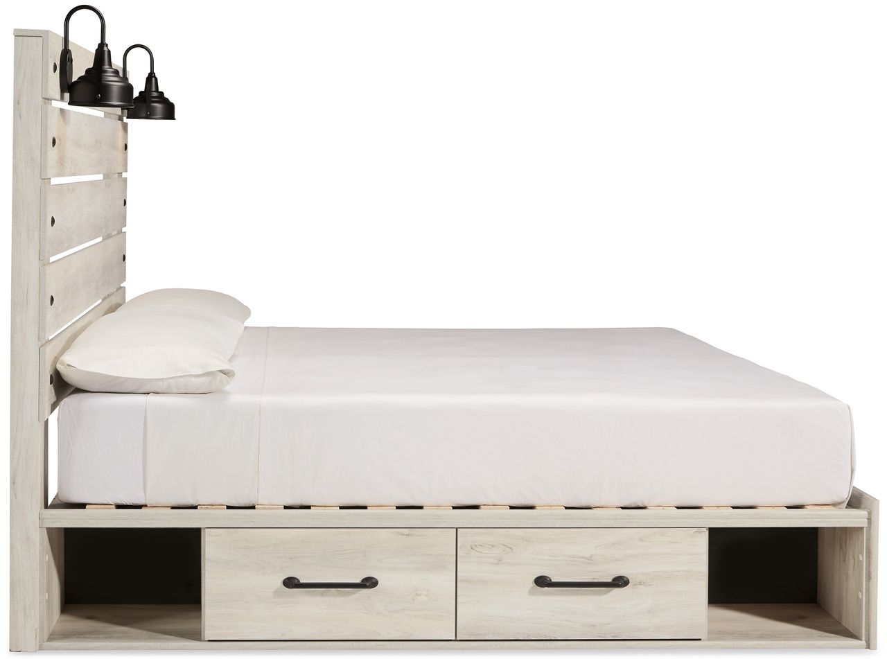 Cambeck White Wash King Panel Headboard Only B19258