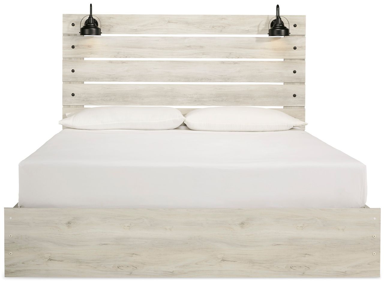 Cambeck White Wash King Panel Headboard Only B19258