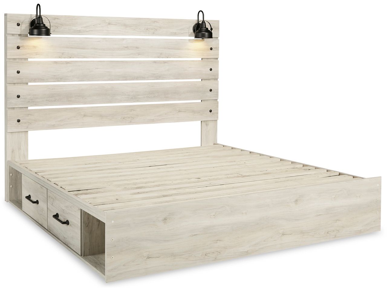 Cambeck White Wash King Panel Headboard Only B19258