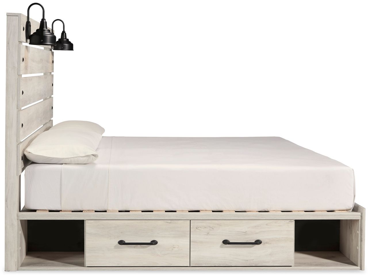 Cambeck White Wash King Panel Headboard Only B19258