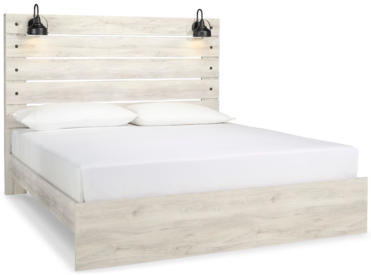 Cambeck White Wash King Panel Headboard Only B19258