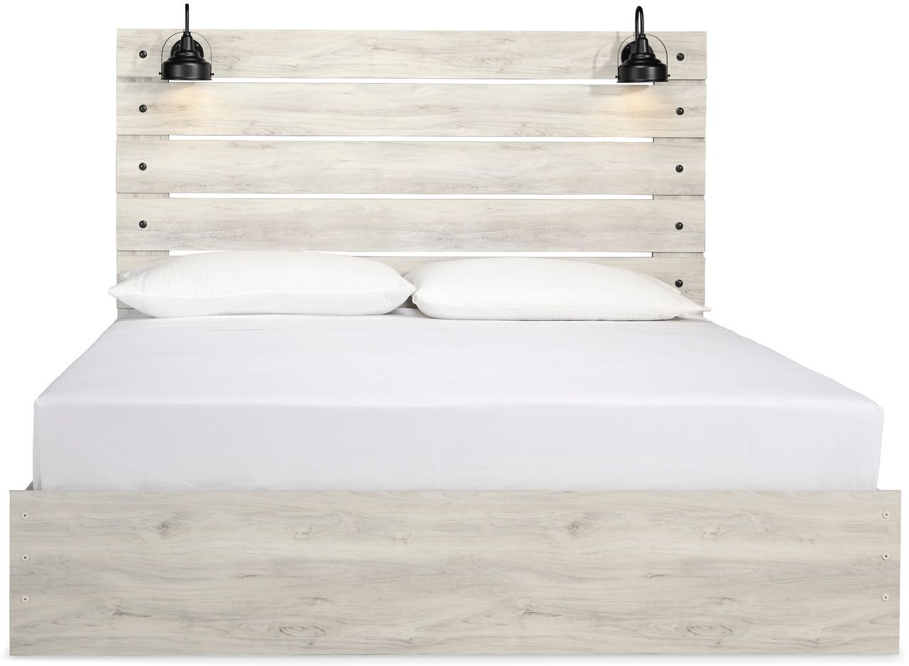 Cambeck White Wash King Panel Headboard Only B19258