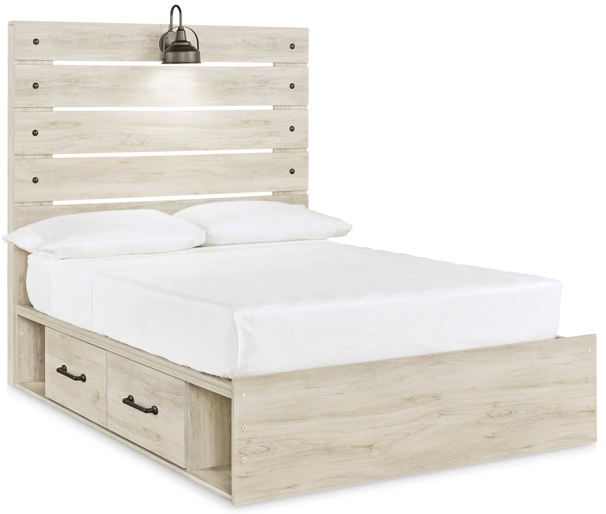 Cambeck Whitewash Full Panel Headboard Only B19287