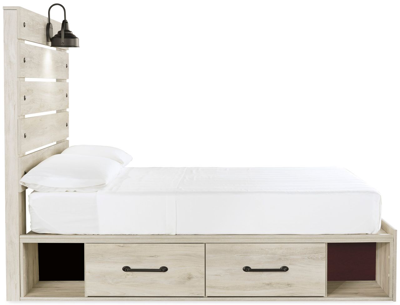 Cambeck Whitewash Full Panel Headboard Only B19287