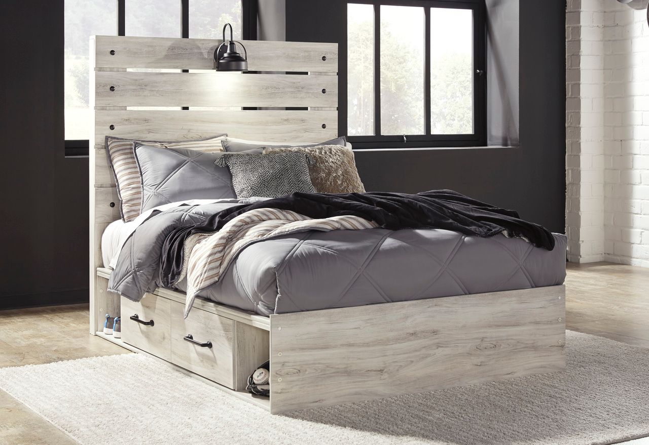 Cambeck Whitewash Full Panel Headboard Only B19287