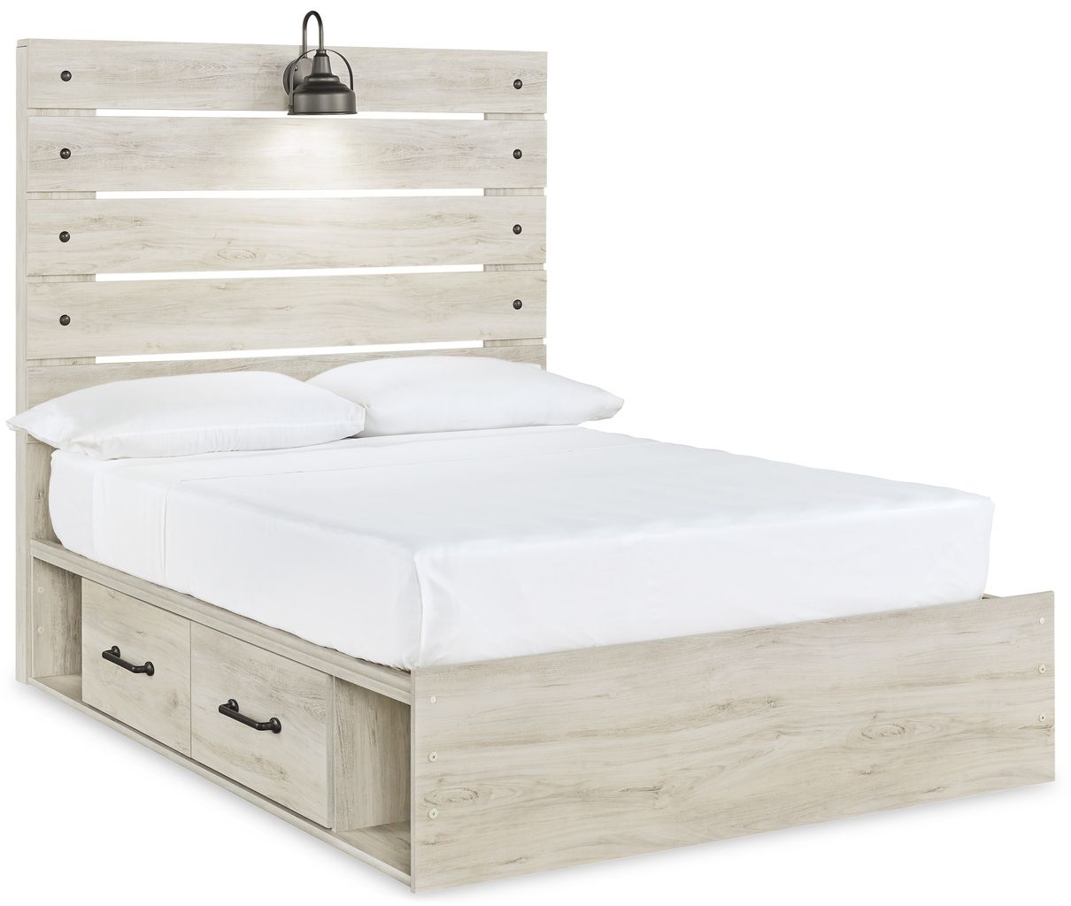 Cambeck Whitewash Full Panel Headboard Only B19287