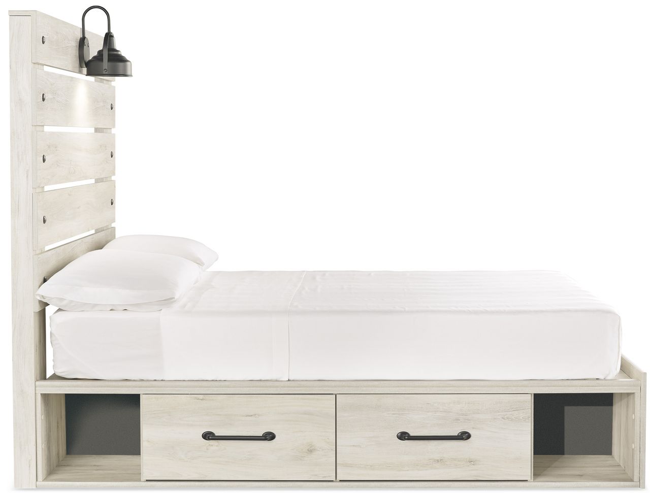 Cambeck Whitewash Full Panel Headboard Only B19287