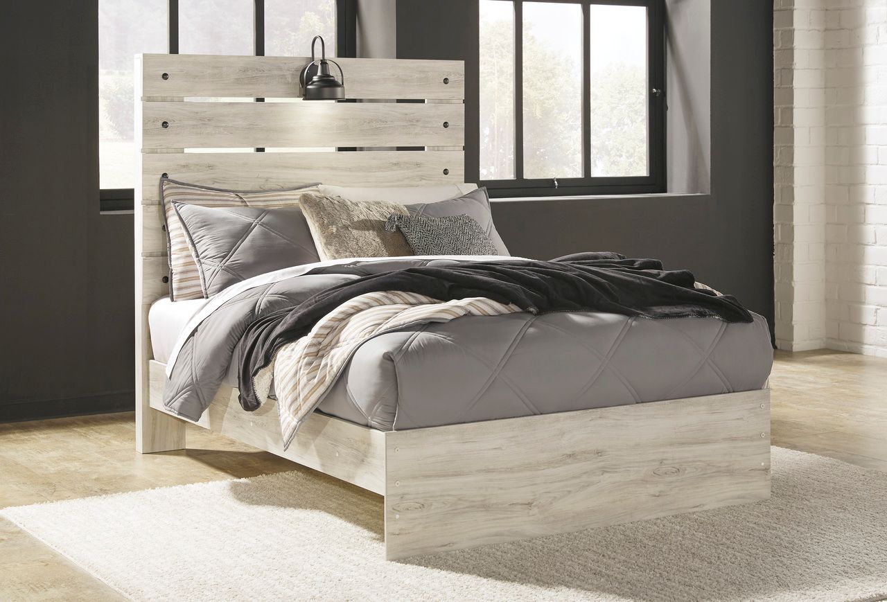 Cambeck Whitewash Full Panel Headboard Only B19287