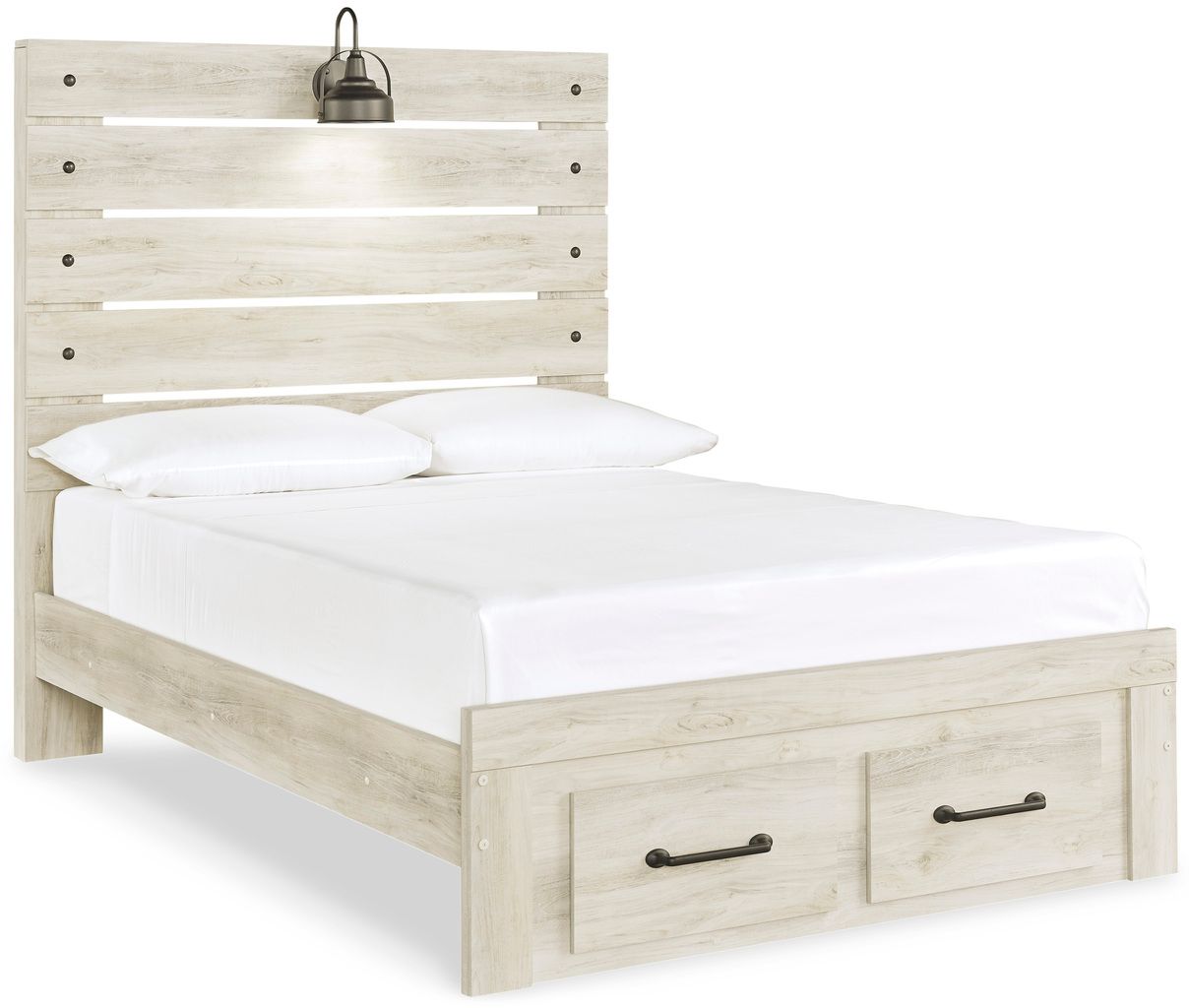 Cambeck Whitewash Full Panel Headboard Only B19287