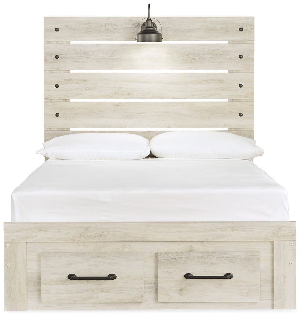 Cambeck Whitewash Full Panel Headboard Only B19287
