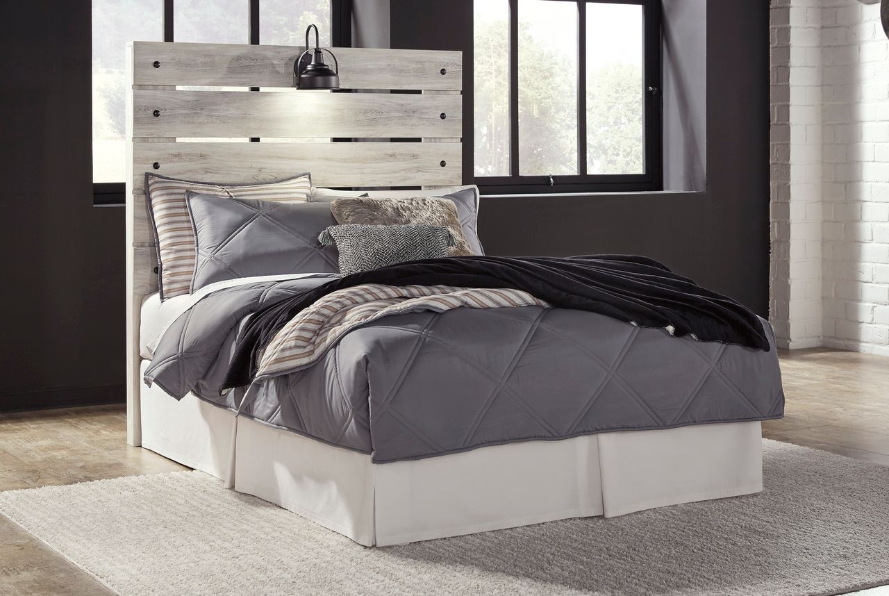 Cambeck Whitewash Full Panel Headboard Only B19287