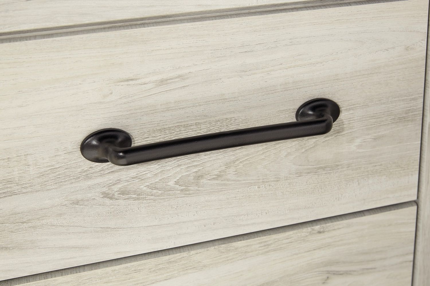 Cambeck Whitewash Queen Panel Bed with One Side Storage B192B17