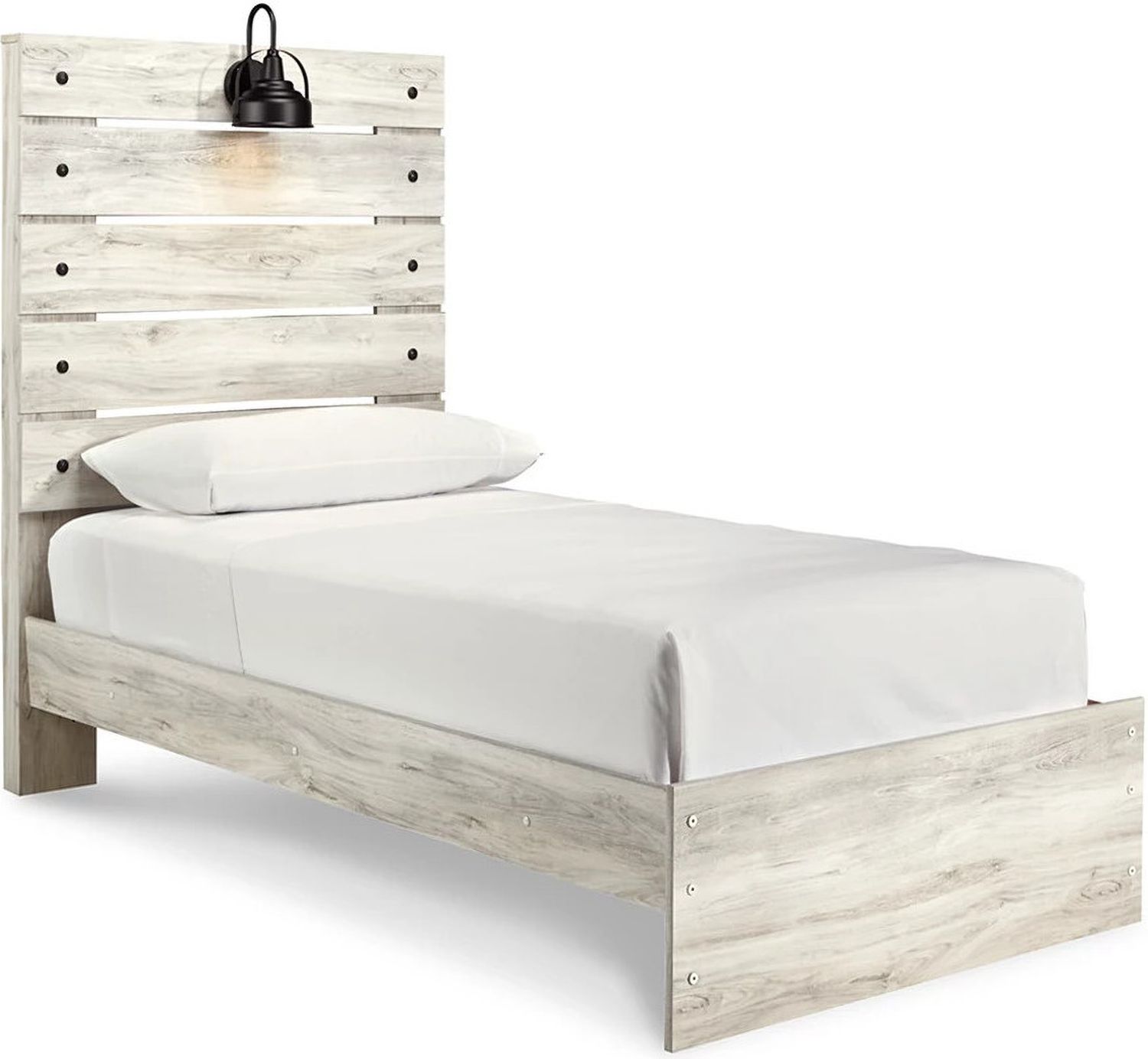 Cambeck Whitewash Twin Panel Bed B192B2