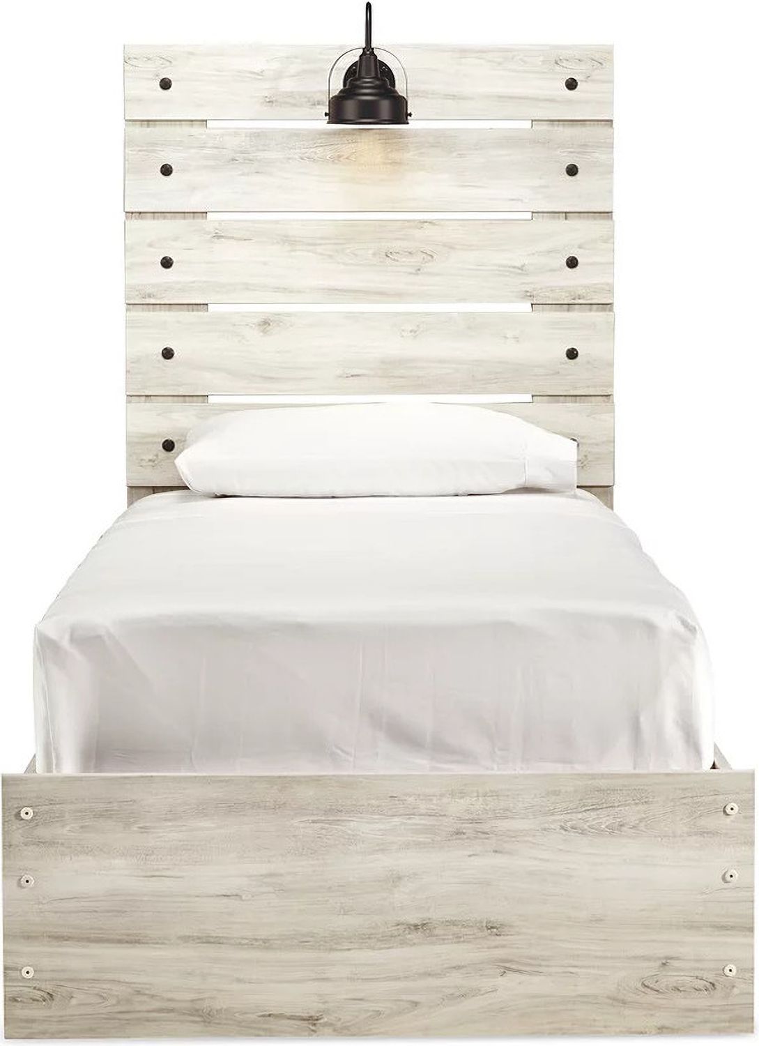 Cambeck Whitewash Twin Panel Bed B192B2