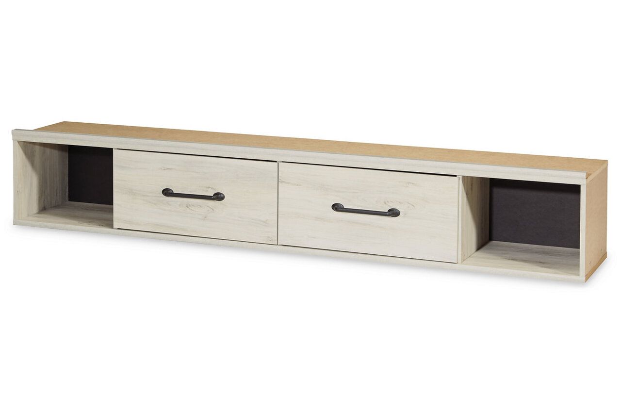 Cambeck Whitewash King Panel Bed with Double Underbed Storage B192B27