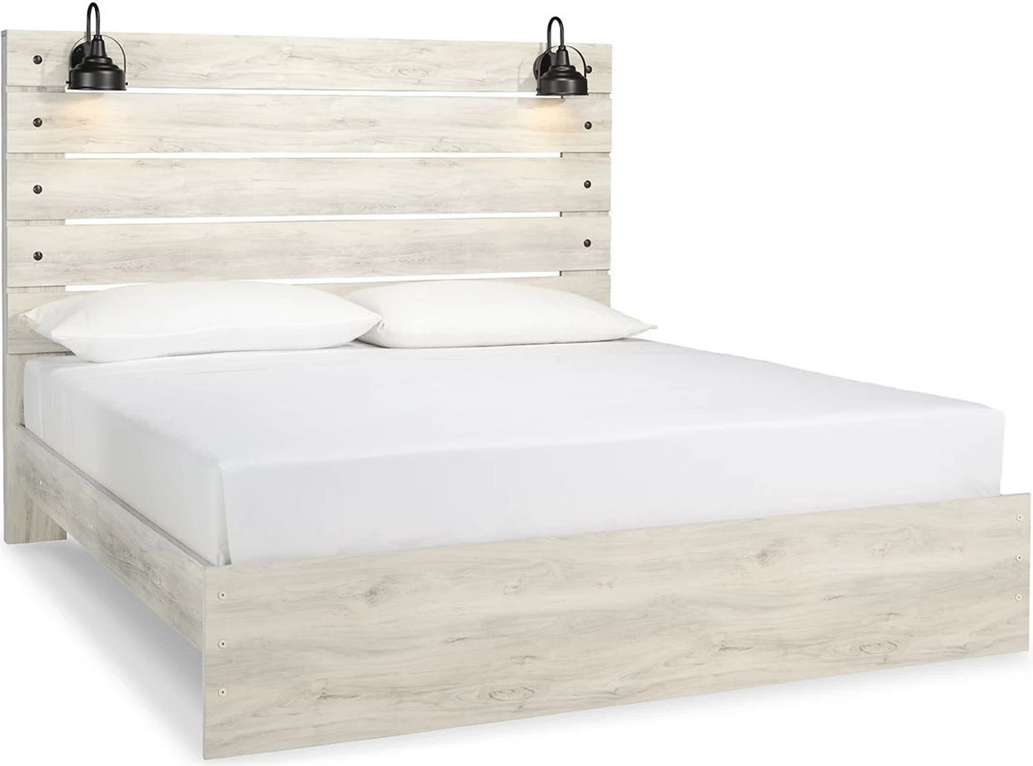 Cambeck Whitewash King Panel Bed B192B28