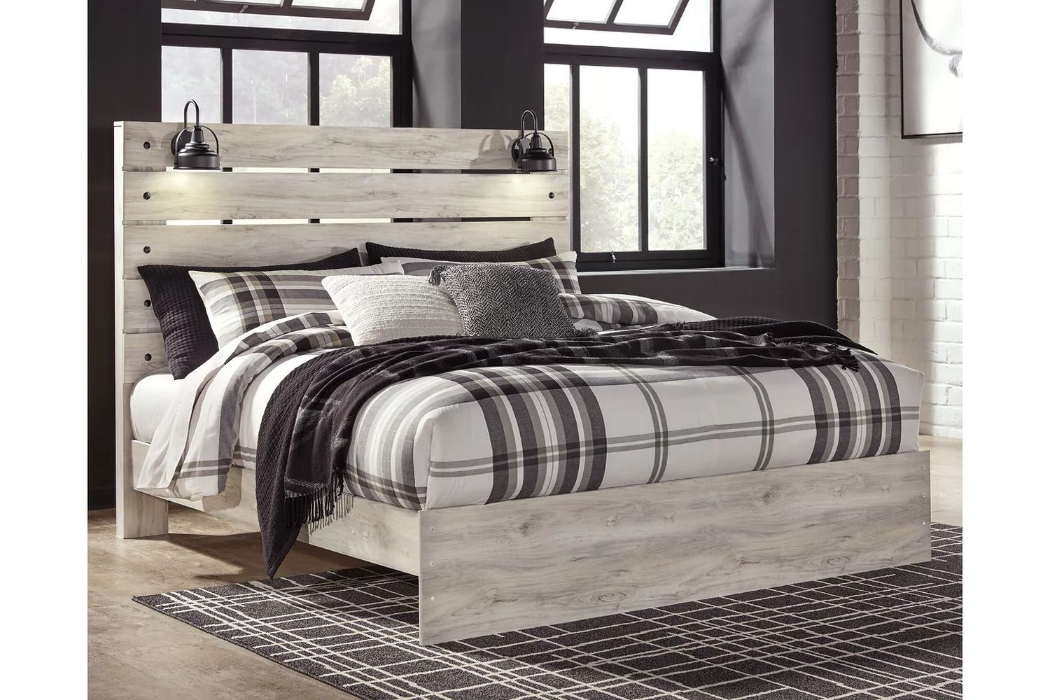 Cambeck Whitewash King Panel Bed B192B28