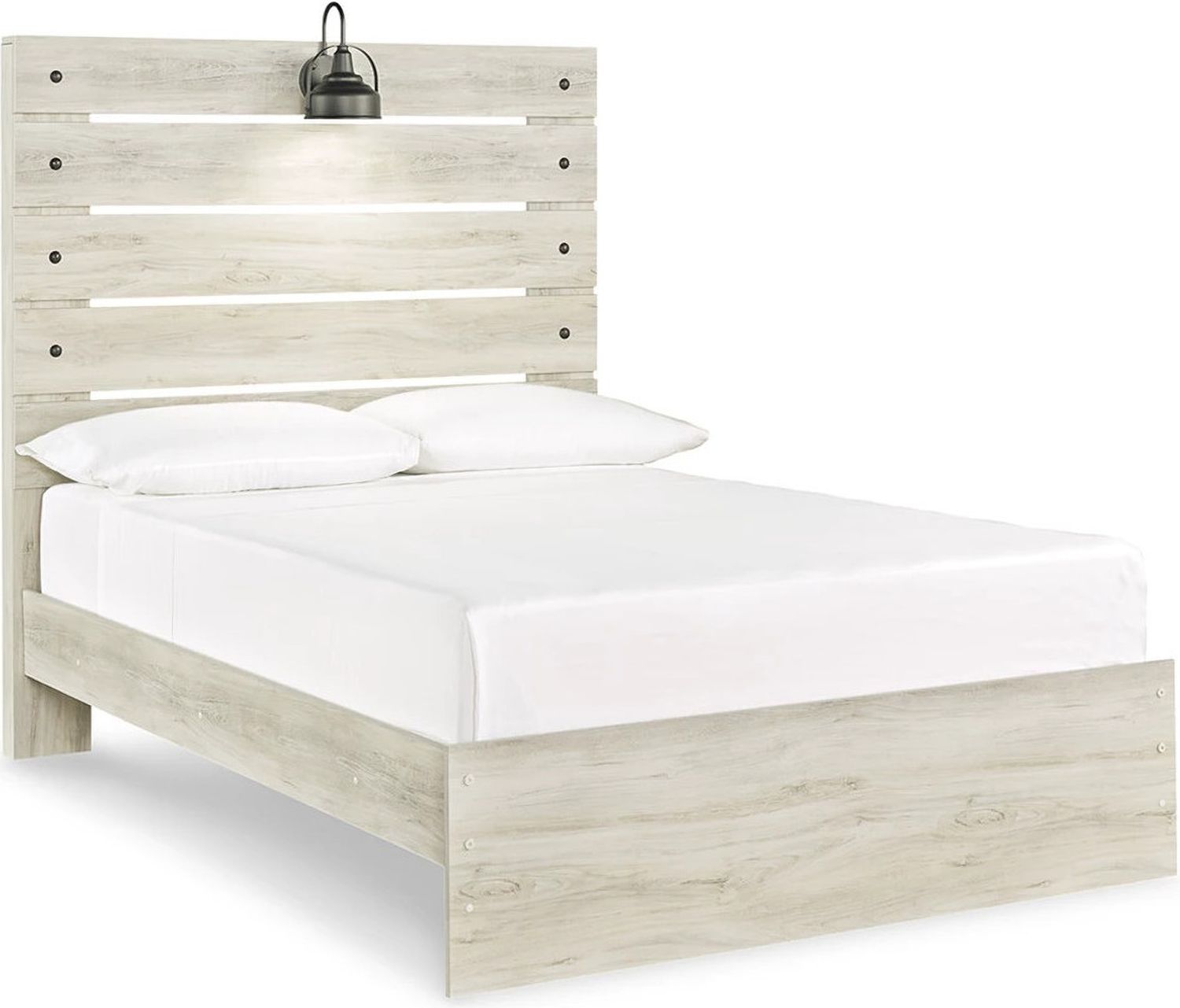 Cambeck Whitewash Full Panel Bed B192B3