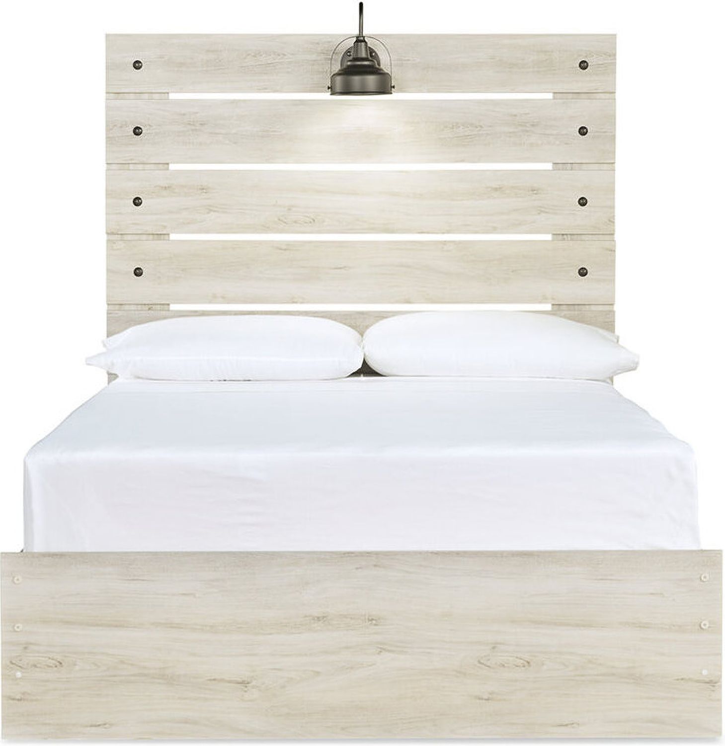 Cambeck Whitewash Full Panel Bed B192B3