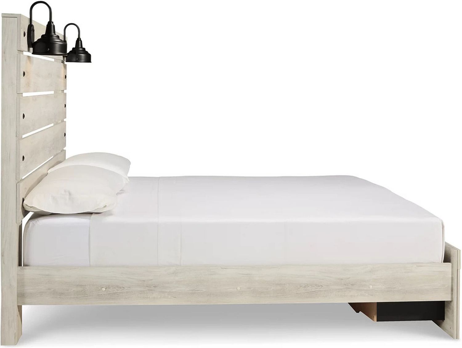 Cambeck Whitewash King Panel Storage Bed B192B31