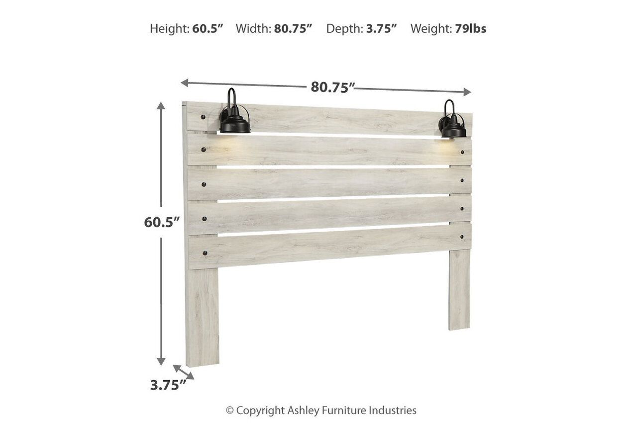 Cambeck Whitewash King Panel Storage Bed B192B31