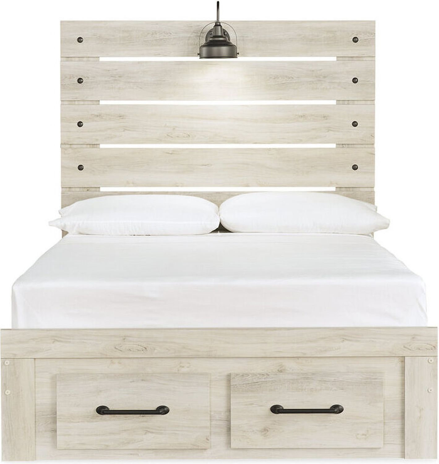Cambeck Whitewash Full Panel Storage Bed B192B33