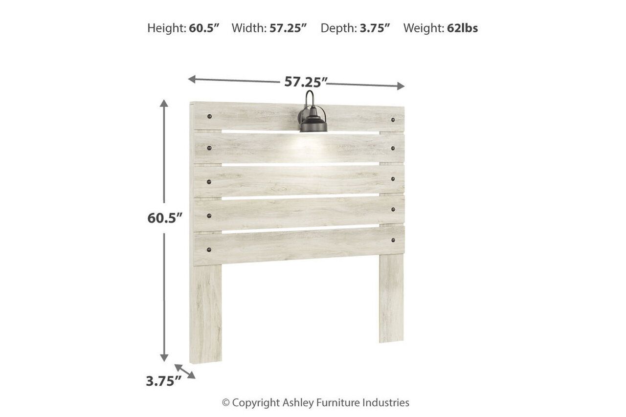 Cambeck Whitewash Full Panel Storage Bed B192B33